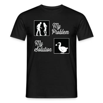 Dodo Bird Lover Mon problème Mon Pictogramme Maman Papa - T-shirt homme - noir - Devant - AI Model Male 178 light (178cm)