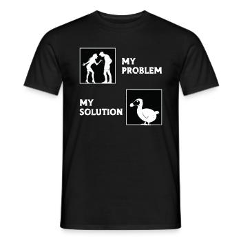 Dodo Bird Lover Mon Problème Mon Pictogramme Papa Maman - T-shirt homme - noir - Devant - AI Model Male 178 light (178cm)