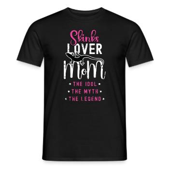 Amoureux des scinques Maman L’idole Le mythe Amoureux des reptiles - T-shirt homme - noir - Devant - AI Model Male 178 light (178cm)