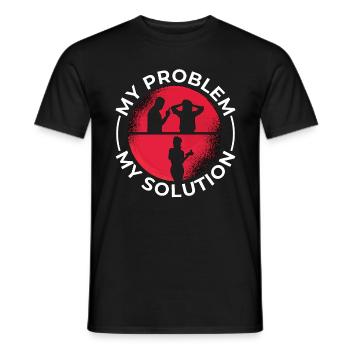 Léopard Gecko Amoureux Mon problème Mon Pictogramme Maman - T-shirt homme - noir - Devant - AI Model Male 178 light (178cm)