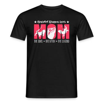 Barbu Dragon amant maman l’idole herpétologiste - T-shirt homme - noir - Devant - AI Model Male 178 light (178cm)