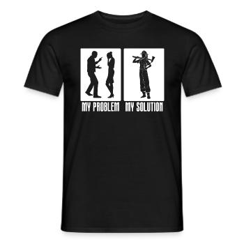 Chief Firefighter My Problem My Pictogram Dad Mom - Männer T-Shirt - Schwarz - Vorne - AI Model Male 178 light (178cm)