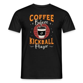 Kickball Player Coffee Kickball Coach Coffee Lover - Männer T-Shirt - Schwarz - Vorne - AI Model Male 178 light (178cm)