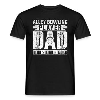 Joueur de bowling de ruelle papa le joueur de bowling Idol - T-shirt homme - noir - Devant - AI Model Male 178 light (178cm)