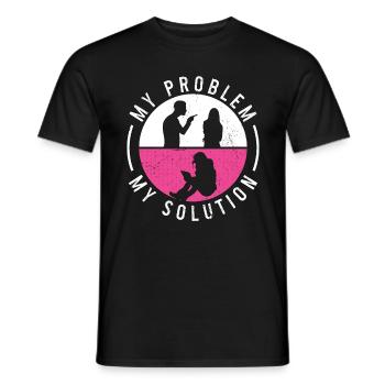 Data Miner My Problem My Pictogram Mom Programming - Men's T-Shirt - black - Front - AI Model Male 178 light (178cm)