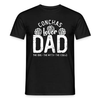 Conchas Amant Papa L’Idole Le Mythe Le Chignon Sucré - T-shirt homme - noir - Devant - AI Model Male 178 light (178cm)