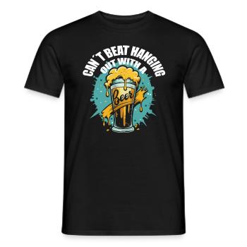Sous houblon ? Houblon Bonheur Bière Chemise - T-shirt homme - noir - Devant - AI Model Male 178 light (178cm)