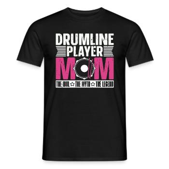 Drumline Player Mom The Idol The Marching Band - Men's T-Shirt - black - Front - AI Model Male 178 light (178cm)