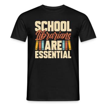 Librarian School Librarians Are Reading Teacher - Männer T-Shirt - Schwarz - Vorne - AI Model Male 178 light (178cm)