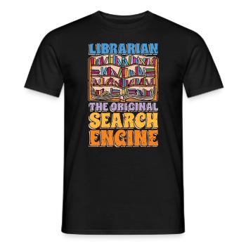 Librarian The Original Reading Teacher Librarians - Men's T-Shirt - black - Front - AI Model Male 178 light (178cm)