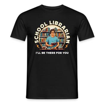 Librarian School Librarian I'll Be Reading Teacher - Männer T-Shirt - Schwarz - Vorne - AI Model Male 178 light (178cm)
