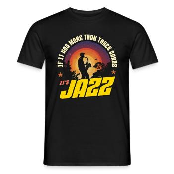 Musique Jazz S’il a plus Que Musicien Amateur De Jazz - T-shirt homme - noir - Devant - AI Model Male 178 light (178cm)