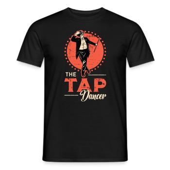 Tap Dance The Tap Dancer Contemporary Dancing - Men's T-Shirt - black - Front - AI Model Male 178 light (178cm)