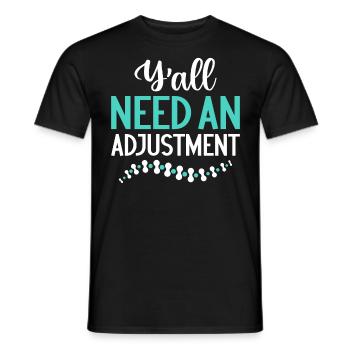 Chiropratique Ajustement De La Colonne Vertébrale Drôle Orthopédique - T-shirt homme - noir - Devant - AI Model Male 178 light (178cm)