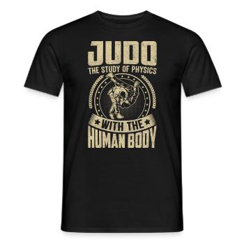 Judo-Training Japanische Männer Frauen Lustiges Judo - Männer T-Shirt - Schwarz - Vorne - AI Model Male 178 light (178cm)