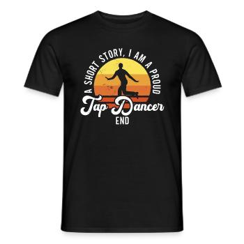 Tap Dancer A Short Story I Am Contemporary Dancer - Men's T-Shirt - black - Front - AI Model Male 178 light (178cm)