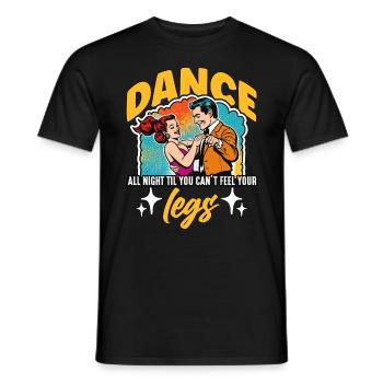 Danse de salon Toute la nuit Danse de salon Danseuse de salon - T-shirt homme - noir - Devant - AI Model Male 178 light (178cm)
