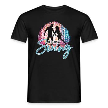 Swing Dance It's Gon'a Swing Loves Dance Sport - Men's T-Shirt - black - Front - AI Model Male 178 light (178cm)