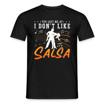 Danse Salsa Tu Mas Perdu Danse Mambo Danseuse Salsa - T-shirt homme - noir - Devant - AI Model Male 178 light (178cm)