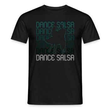 Salsa Dance Salsa Mambo Music Lover Dance Sport - Men's T-Shirt - black - Front - AI Model Male 178 light (178cm)