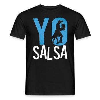 Salsa Dance Yo Salsa Loves Mambo Music Dance Sport - Men's T-Shirt - black - Front - AI Model Male 178 light (178cm)