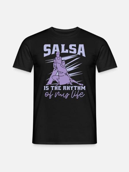 Danse salsa La salsa est le rythme de la musique Mambo - T-shirt homme - noir