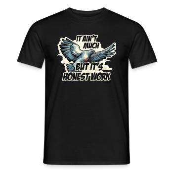 Homing Pigeon It Ain't Much But It's Pigeon Racing - Men's T-Shirt - black - Front - AI Model Male 178 light (178cm)