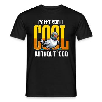 Homing Pigeon Can't Spell Cool Without Bird Lover - Men's T-Shirt - black - Front - AI Model Male 178 light (178cm)