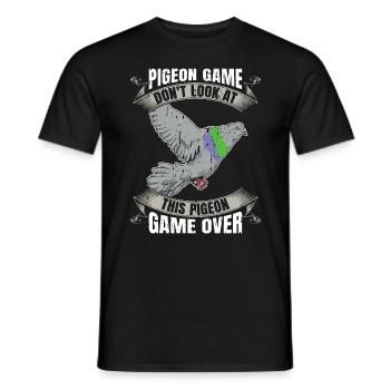 Jeu de pigeon voyageur Ne regardez pas l’amateur de courses de pigeons - T-shirt homme - noir - Devant - AI Model Male 178 light (178cm)