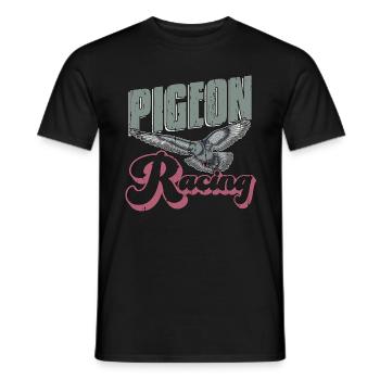 Pigeon voyageur Racing Observation des oiseaux Pigeon Éleveur - T-shirt homme - noir - Devant - AI Model Male 178 light (178cm)