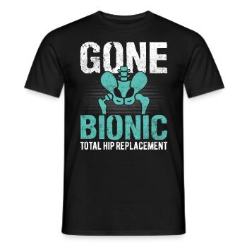 Totaler Hüftgelenkersatz Lustige Gelenk-Hüftchirurgie - Männer T-Shirt - Schwarz - Vorne - AI Model Male 178 light (178cm)