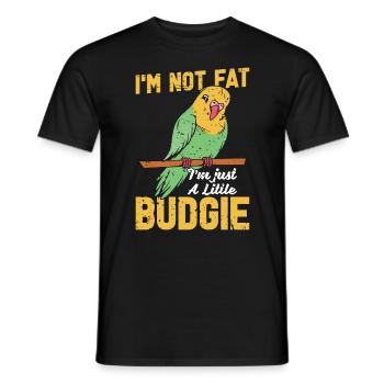 Perruche, je ne suis pas grosse ! Je suis juste un petit amoureux des animaux - T-shirt homme - noir - Devant - AI Model Male 178 light (178cm)