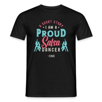 Salsa Dancer A Short Story I Am Salsa Dance Lover - Männer T-Shirt - Schwarz - Vorne - AI Model Male 178 light (178cm)