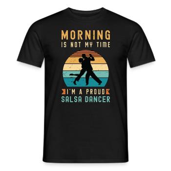 Salsa Dancer Morning Is Not My Time Salsa Music - T-shirt homme - noir - Devant - AI Model Male 178 light (178cm)