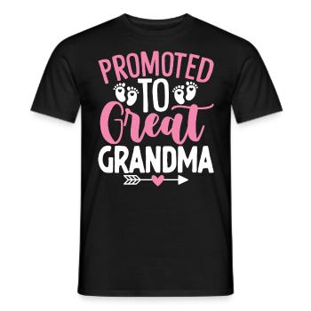 Befördert zur Urgroßmutter Funny Mamaw - Männer T-Shirt - Schwarz - Vorne - AI Model Male 178 light (178cm)