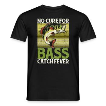Pêche à l’achigan Pas de remède pour les amateurs de pêche à l’achigan - T-shirt homme - noir - Devant - AI Model Male 178 light (178cm)