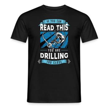 Ice Fishing If You Can Read This You Fishing Lover - Men's T-Shirt - black - Front - AI Model Male 178 light (178cm)
