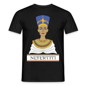 Néfertiti - T-shirt homme - noir - Devant - AI Model Male 178 light (178cm)