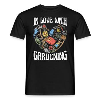 Jardinier amoureux du jardinage Horticulteur - T-shirt homme - noir - Devant - AI Model Male 178 light (178cm)