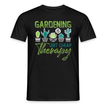 Le jardinage du jardinier est une plantation thérapeutique bon marché - T-shirt homme - noir - Devant - AI Model Male 178 light (178cm)