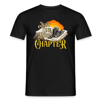 Reading Just One More Chapter Literature Reader - Männer T-Shirt - Schwarz - Vorne - AI Model Male 178 light (178cm)