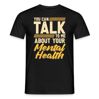 Psychiatrist You Can Talk To Me About Psychology - Männer T-Shirt - Schwarz - Vorne - AI Model Male 178 light (178cm)