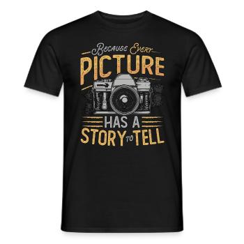 Photographer Because Every Picture Has Cameraman - Männer T-Shirt - Schwarz - Vorne - AI Model Male 178 light (178cm)