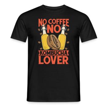 Kombucha Lover No Coffee Tea Mushroom Coffee Lover - Männer T-Shirt - Schwarz - Vorne - AI Model Male 178 light (178cm)
