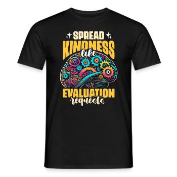 School Psych Spread Kindness Like Psychotherapist - Men's T-Shirt - black - Front - AI Model Male 178 light (178cm)