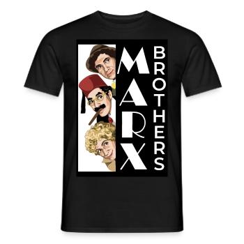 MARX BROTHERS Casablanca - Männer T-Shirt - Schwarz - Vorne - AI Model Male 178 light (178cm)