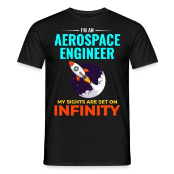 Luft- und Raumfahrtingenieur Raumfahrtraketenwissenschaftler - Männer T-Shirt - Schwarz - Vorne - AI Model Male 178 light (178cm)
