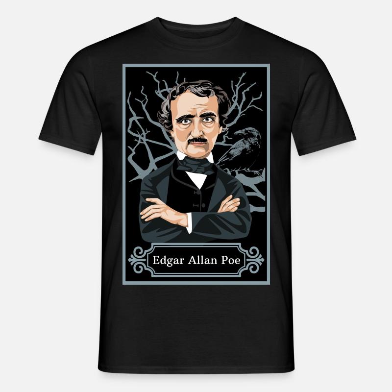 Edgar Allan Poe - Männer T-Shirt - Schwarz