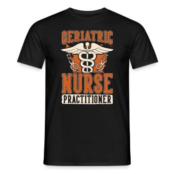 Geriatric Nurse Practitioner Gerontological Nurse - Männer T-Shirt - Schwarz - Vorne - AI Model Male 178 light (178cm)