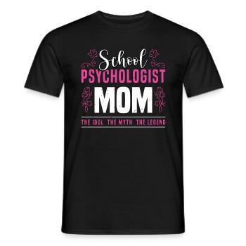 School Psychologist Mom The Idol The Counselor - Men's T-Shirt - black - Front - AI Model Male 178 light (178cm)
